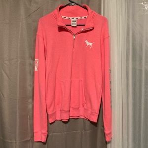 PINK half zipped sweater